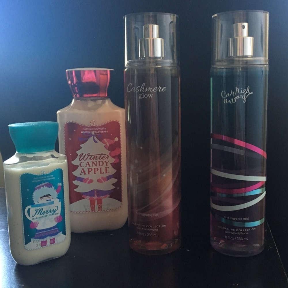 Bath and body work lotions and sprays